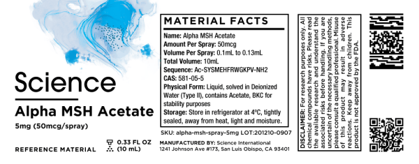 Alpha MSH Acetate – Spray, 5mg (50mcg/spray)