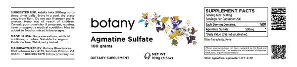 Agmatine Sulfate – Powder, 100g