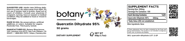Quercetin Dihydrate 95% – Powder, 50g