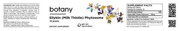 Silybin (Milk Thistle) Phytosome – Powder, 10g