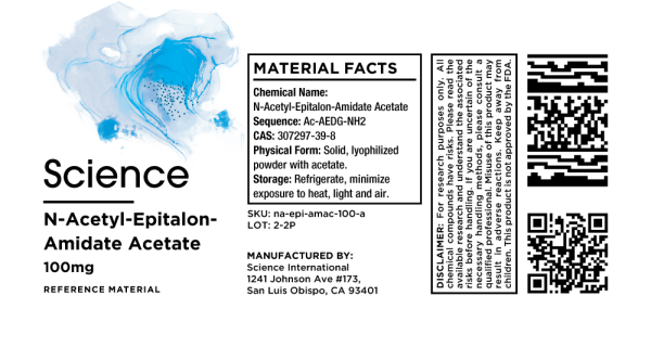 N-Acetyl-Epitalon-Amidate Acetate – Aliquot, 100mg
