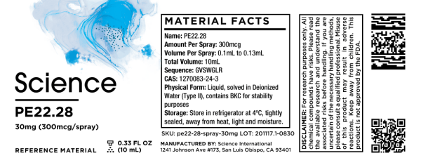 PE22.28 – Spray, 30mg (300mcg/spray)